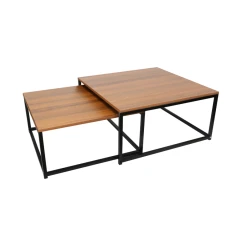 Set dvou stolků KASTLER NEW TYP 1- ořech/černá č.1