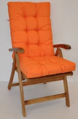 Polstr křeslo vysoké - oranžový melír č.2