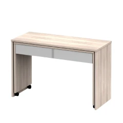 PC stůl VERSAL NEW - dub sonoma / bílá