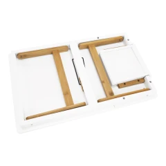 Příruční stolek na notebook / držák na tablet MELTEN - bílá / přírodní bambus č.5