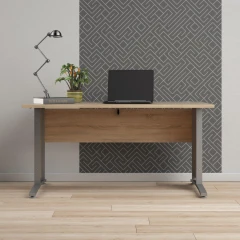 Psací stůl Office 402/437 dub sonoma/silver grey č.3