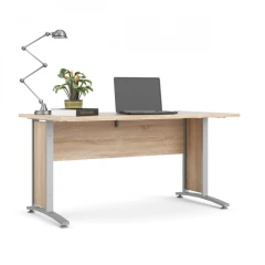 Psací stůl Office 402/437 dub sonoma/silver grey č.1