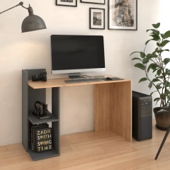 PC stůl ZINO NEW - dub craft /grafit č.3