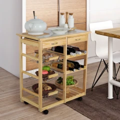 Servírovací stolek CAYMAN - přírodní č.4 Servírovací stolek CAYMAN - přírodní č.4