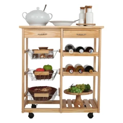 Servírovací stolek CAYMAN - přírodní č.6 Servírovací stolek CAYMAN - přírodní č.6