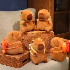 Plyšová hračka Capybara s želvičkou PHPL2117