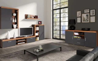 TV stolek Samir R8 - švestka/grafit č.2 TV stolek Samir R8 - švestka/grafit č.2