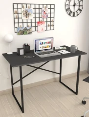 Psací stůl 60x120 cm ANGELA antracit/černá