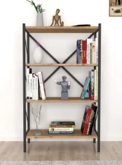 Regál KEPLER borovice/černá