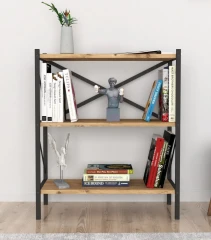 Regál KEPLER borovice/černá