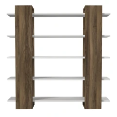 Regál PIEDRA bílá/ořech