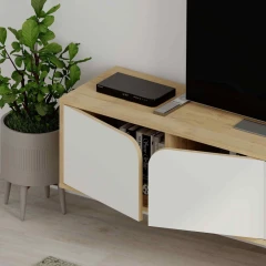 SERENNO, TV stolek, dub / bílý