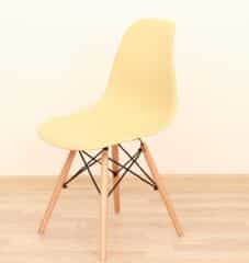 Židle CINKLA 2 NEW - béžová capuccino-vanilka + buk č.6