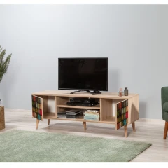 ZANGARI TV stolek na nožičkách, dub Sonoma