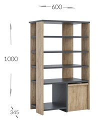 Botník BRADLEY antracit