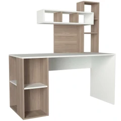 ZAKIMI designový psací stůl, bílá/cordoba