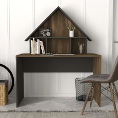 AVELINO vysoký psací stůl, ořech/antracit