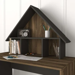 AVELINO vysoký psací stůl, ořech/antracit