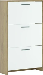 DUGAS skříňka na boty 3D, bílá/atelier light