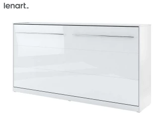 Výklopná postel 90 CONCEPT PRO CP-06P bílá lesk/bílá mat č.1