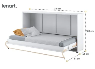 Výklopná postel 90 CONCEPT PRO CP-06 šedá č.3