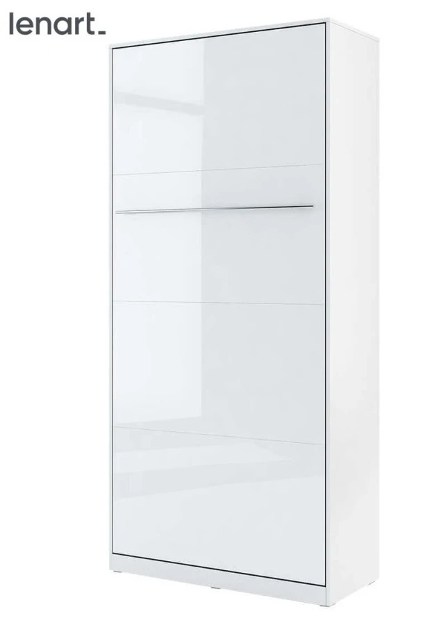 Výklopná postel 90 CONCEPT PRO CP-03P bílá lesk/bílá mat