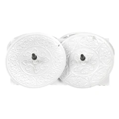 Kovový bodec - zápich, bílý, cena za balení (4 ks) CP151186-BILA-MAT