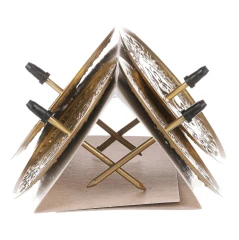 Kovový bodec - zápich, zlatý, cena za balení (4 ks) CP151186-ZLATA-MAT