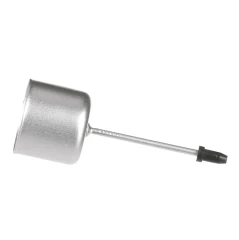 Bodec na kónickou svíčku - kov, stříbrná matná, cena za balení (4 ks) CP151255-STRIBRNA-MAT
