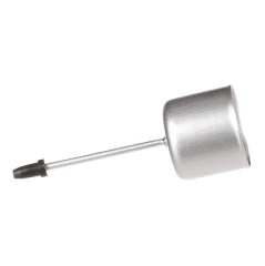 Bodec na kónickou svíčku - kov, stříbrná matná, cena za balení (4 ks) CP151255-STRIBRNA-MAT