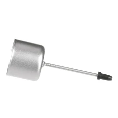 Bodec na kónickou svíčku - kov, stříbrná matná, cena za balení (4 ks) CP151255-STRIBRNA-MAT