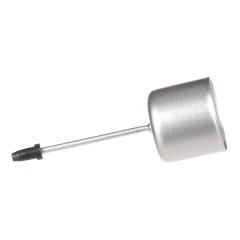 Bodec na kónickou svíčku - kov, stříbrná matná, cena za balení (4 ks) CP151255-STRIBRNA-MAT