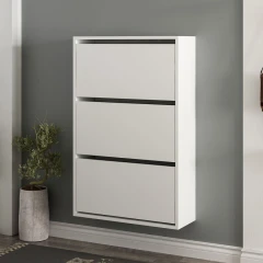 Nástěnný botník Lupa 3 - bílá
