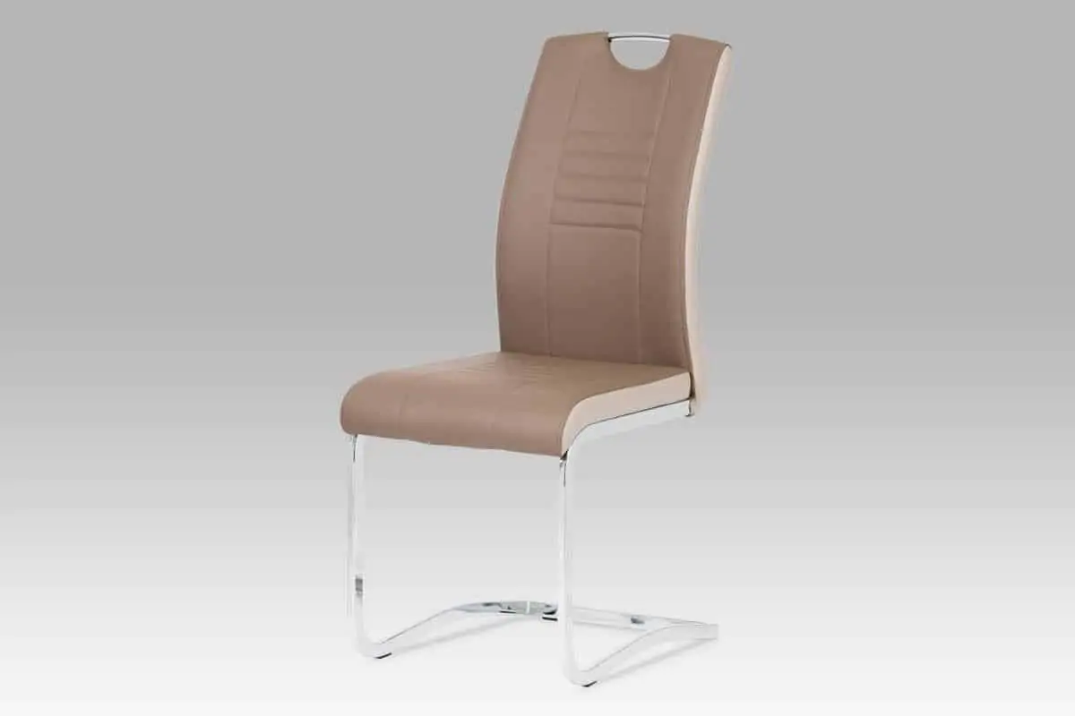 Autronic Jídelní židle DCL-406 GREY - šedá/bílé boky