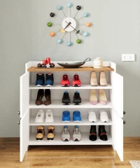 CHINO multifunkční skříňka, bílá/borovice