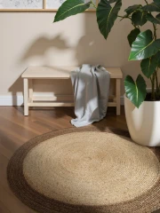Hanse Home kusový koberec Jutta 106224 Natur Ivory/Grey/Beige kruh