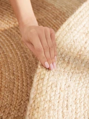 Hanse Home kusový koberec Jutta 106225 Natur Ivory/Gold kruh