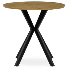 Jídelní stůl kulatý HT-F4108 OAK - dub č.3