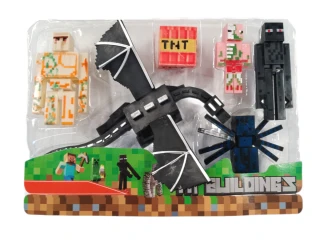 Kolekce figurek Minecraft My Buildings Enderdragon 6ks Kolekce figurek Minecraft My Buildings Enderdragon 6ks