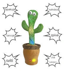 Plyšová hračka Kaktus zpívající tancující PHPL2211 Plyšová hračka Kaktus zpívající tancující PHPL2211