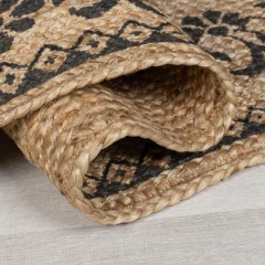 Kusový koberec Printed Jute Maisie Natural/Black č.3