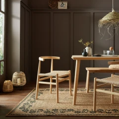 Kusový koberec Printed Jute Maisie Natural/Black č.4