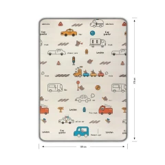 Oboustranná pěnová podložka Milly Mally Kinder City 178x120 cm