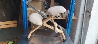Ergonomická klekačka GROCO, krémová/buk - II.jakost č.2