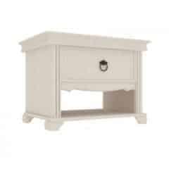 Noční stolek Amelie 1 šuplík - bílá provence