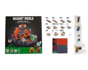 Magnetická stavebnice Minecraft Danger svítící MSTB2224