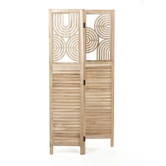 Paraván dřevěný EF-L175 NAT - přírodní č.2