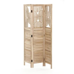 Paraván dřevěný EF-L175 NAT - přírodní č.1