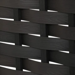 Paraván dřevěný EF-L145 BK - černý č.7