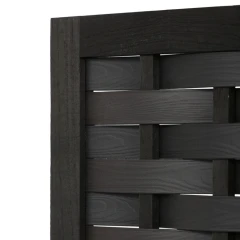 Paraván dřevěný EF-L145 BK - černý č.9